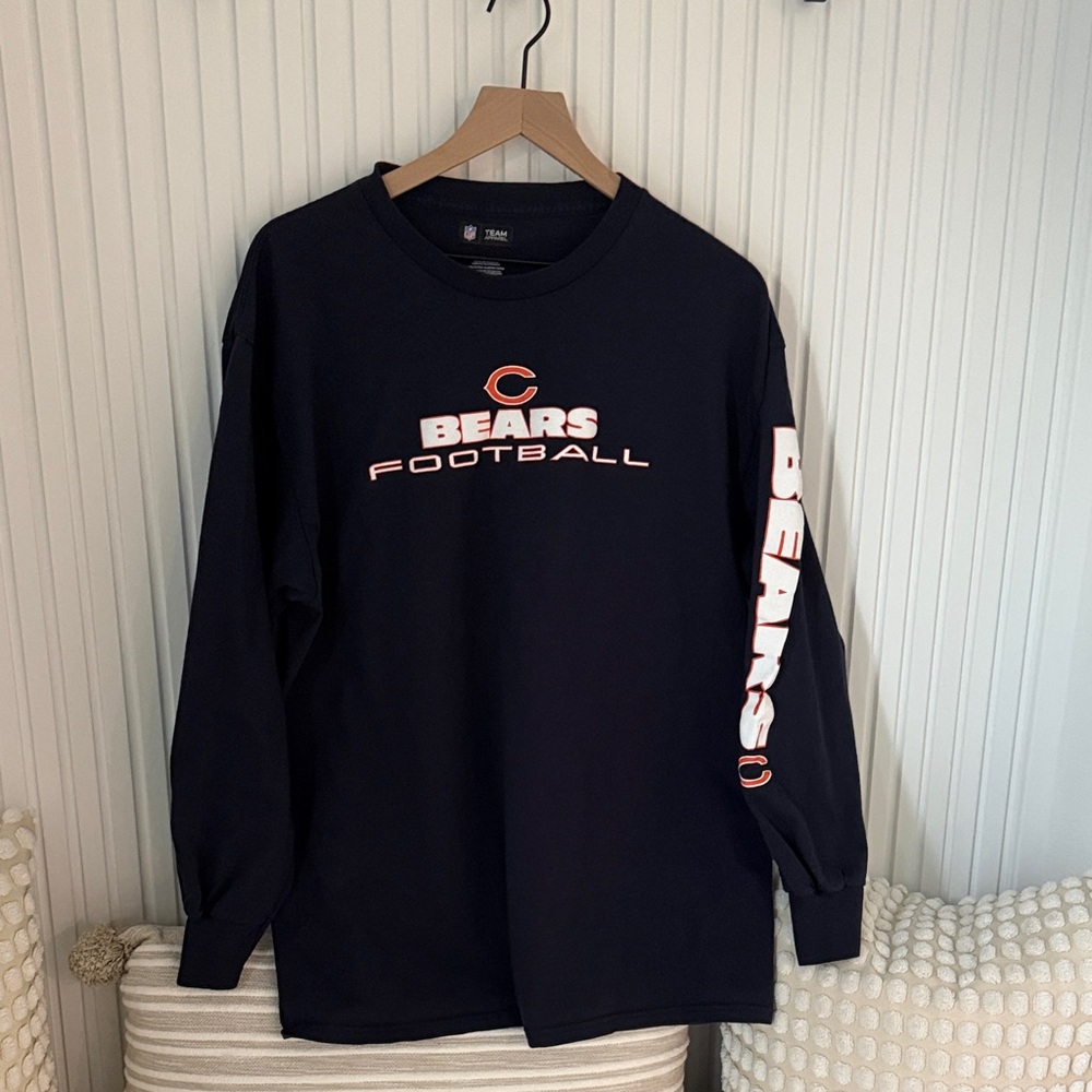Bears Football Black Long Sleeve Shirt